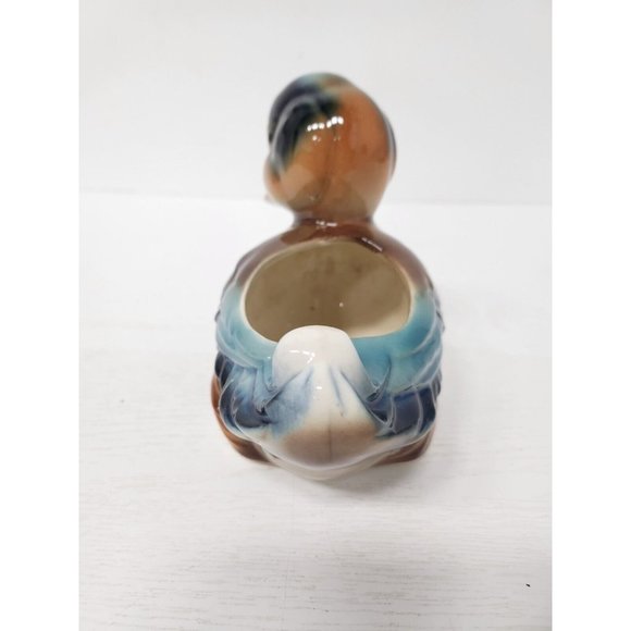 VTG Royal Copley Baby Mallard Duck Planted Flower Pot Ceramic Farmhouse Country - Picture 8 of 11